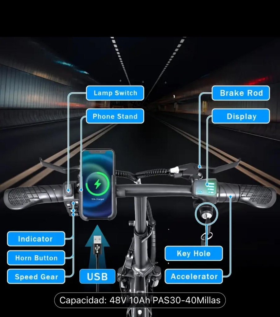 Bicicleta electrica Deepower