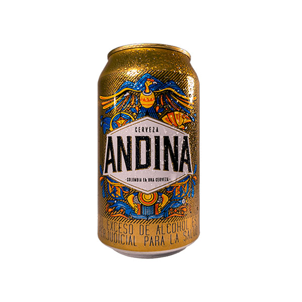 Cerveza Andina de Postobon en lata x 330 ml  x Un