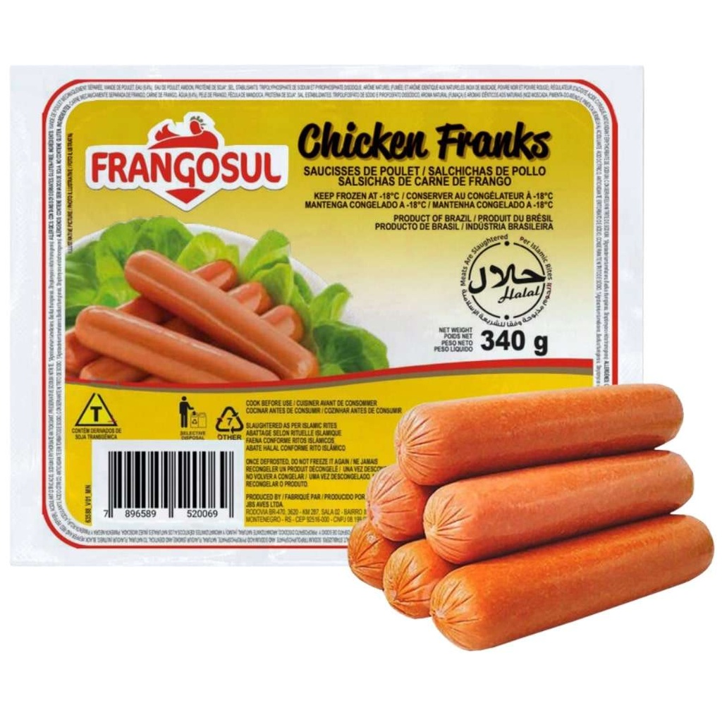 Salchichas de pollo frangosul