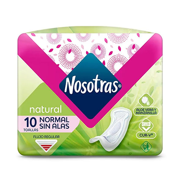 120158 Toalla Higienica Nosotras Maxi Pads Familia x 10 Un x Un