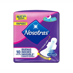 120903 Toalla Higienica Buenas Noches Invisible Rapisec Familia x 10 Un x Un